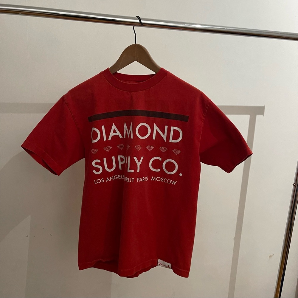 Diamond Supply Co. Vibrant Red Tee